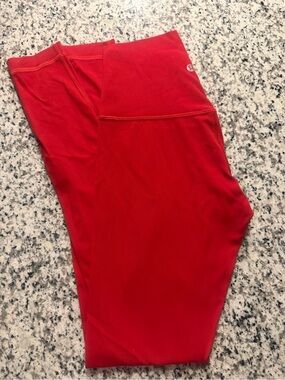 lululemon athletica Bright Red Performance Leggings